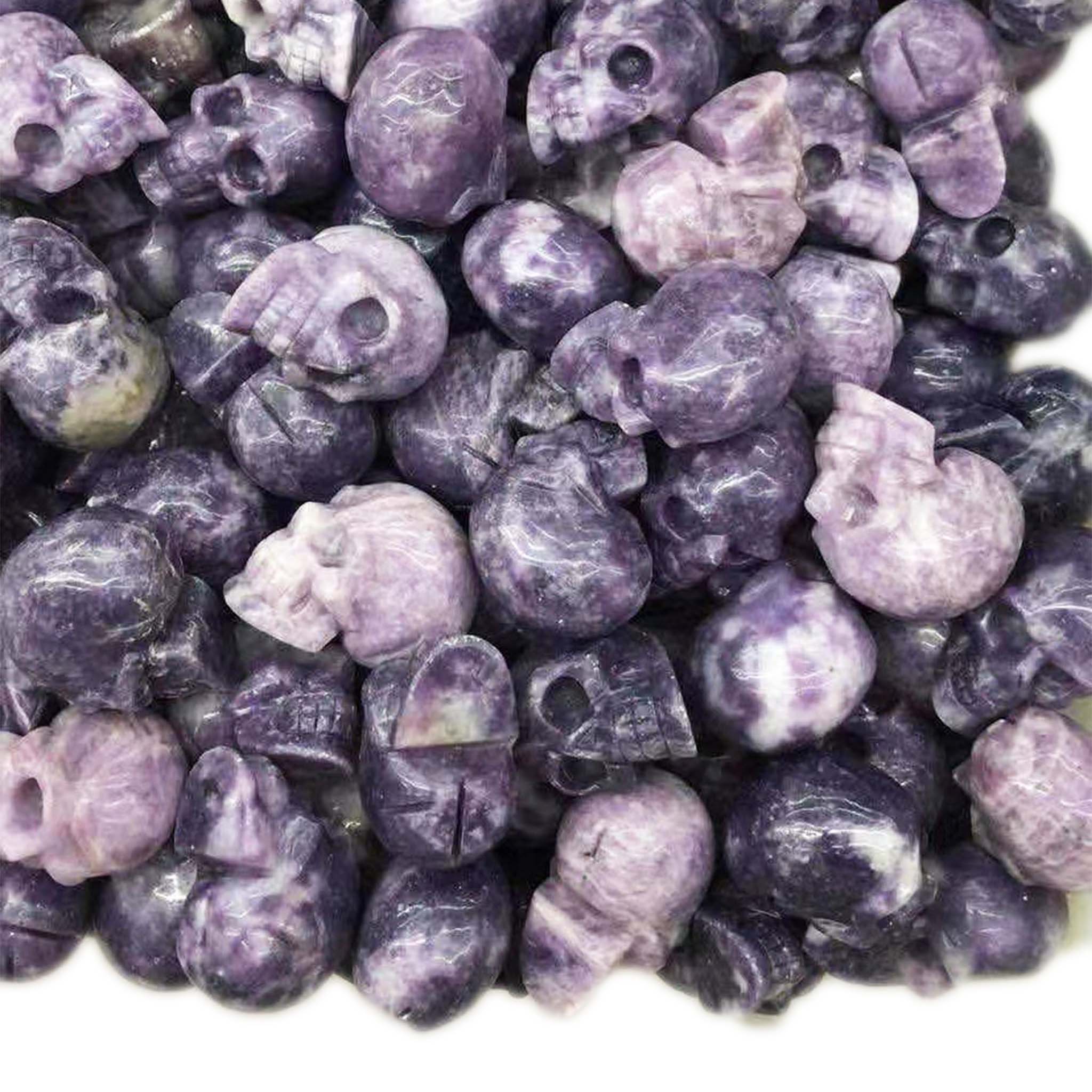 Batu permata buatan tangan Ukiran batu akik Batu permata Ukiran ungu asli 14