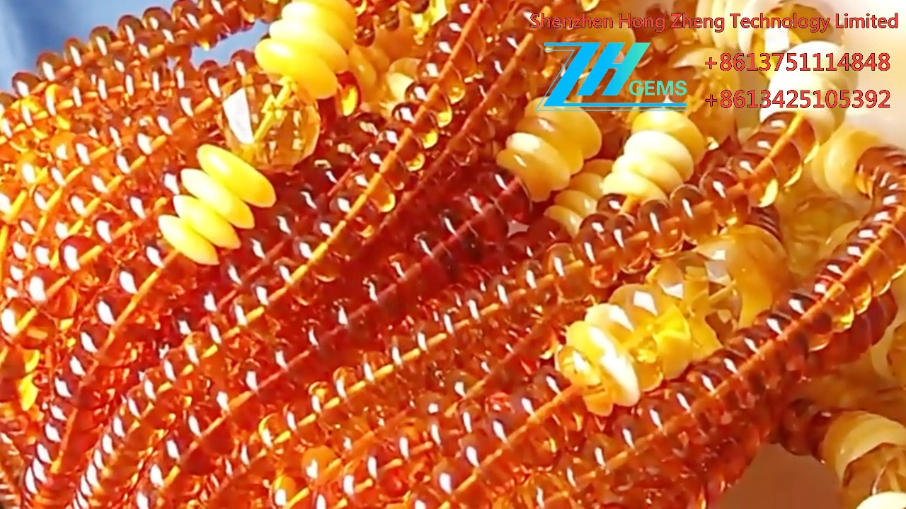 د 2021 شخصي فیشن امبر هار لاپیس لازولی لوز درجې ډالۍ 3A ګردي شکل موتي 8