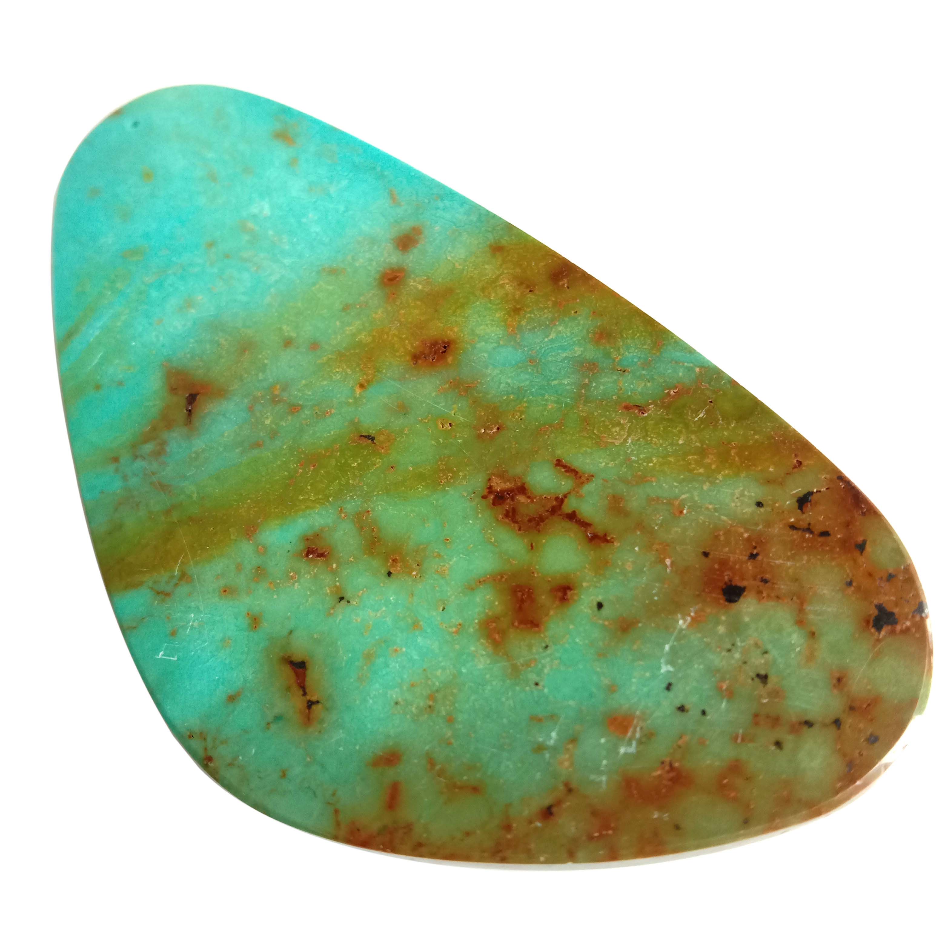 Natural Turquoise 70mm Cab Huge Green Blue Gemstone 14