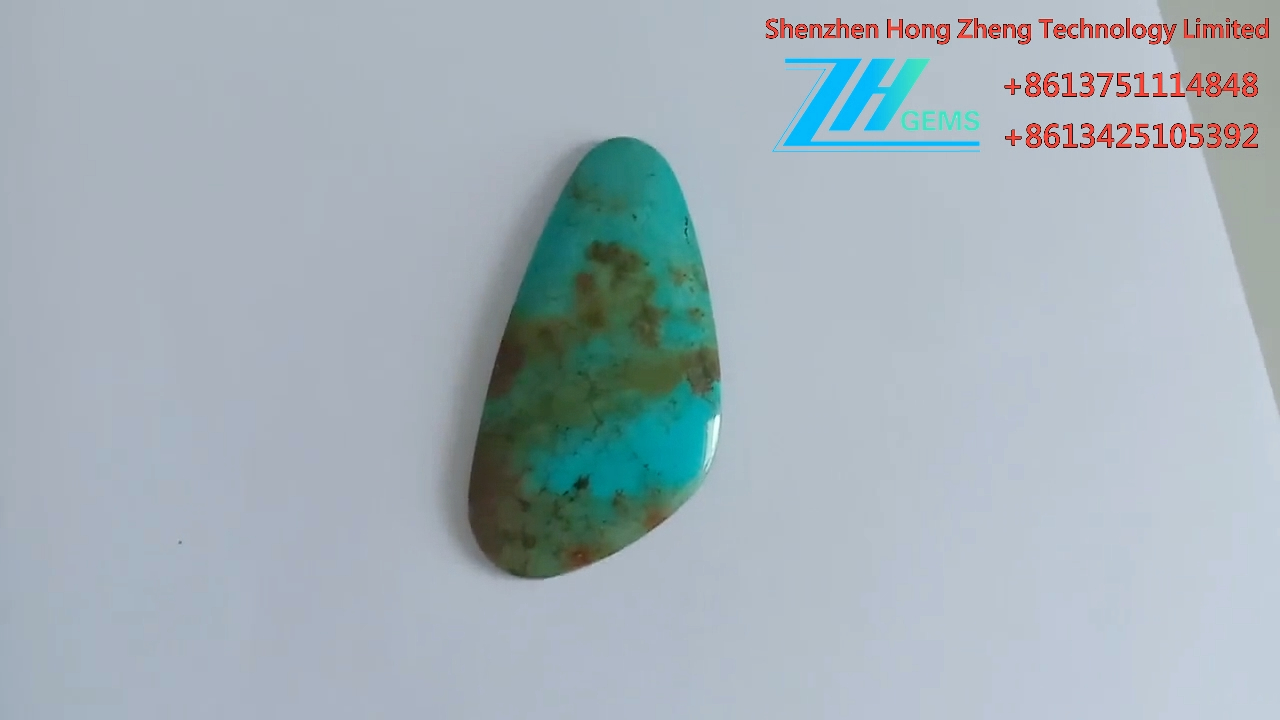 فیروزي اصلي قیمتي ډبرې ګاڼې وړیا شکل فیروزي 9