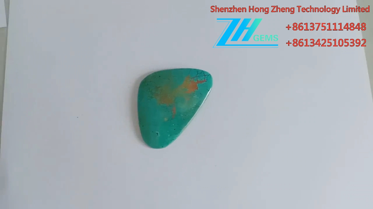 د کیفیت زیورات فیروزي اوول قیمتي ډبرو کابوچون 9