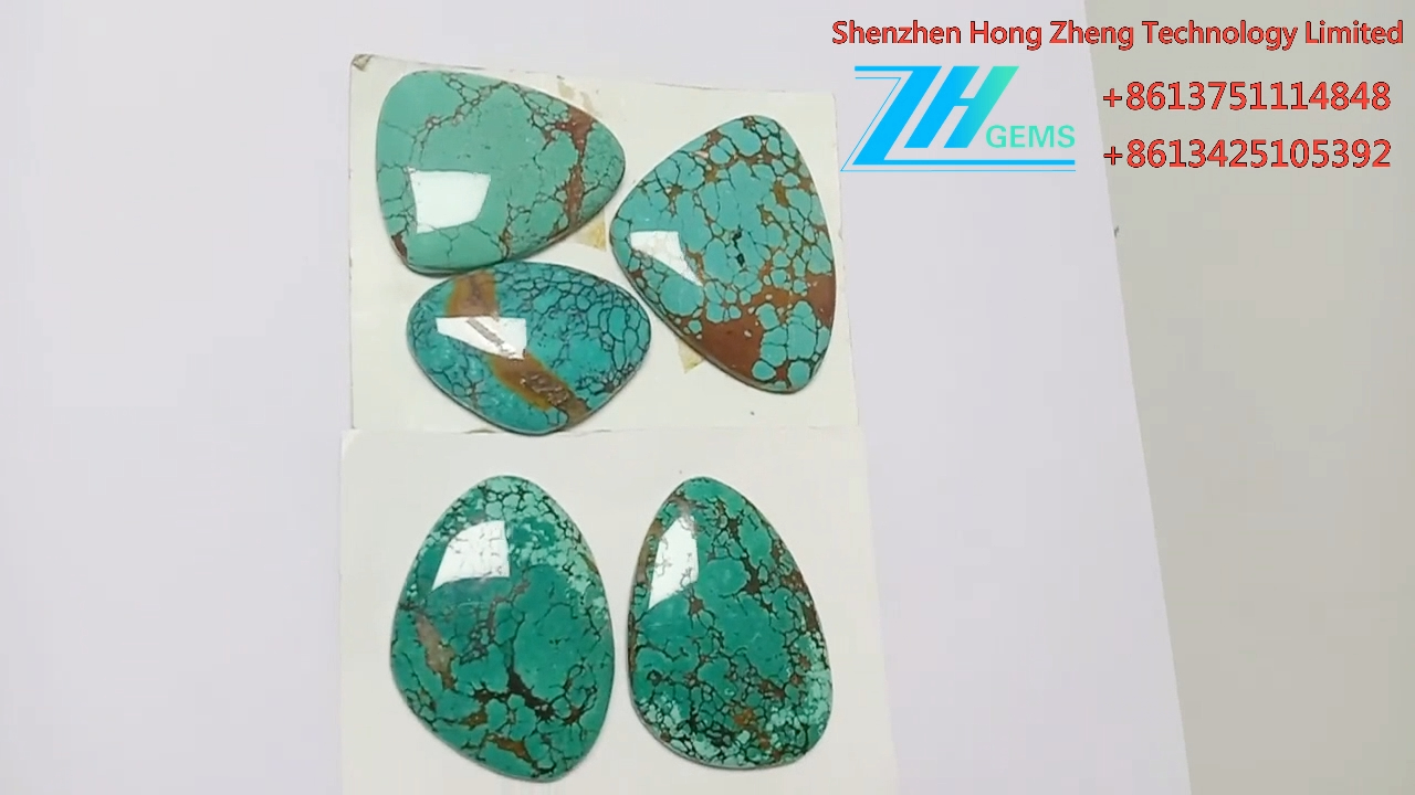 Faceted shape turquoise Cabochon Arizona turquoise 9