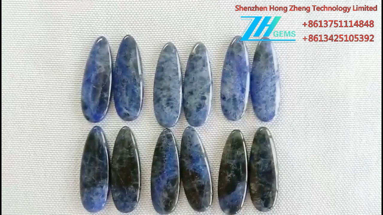 د طبیعي لیبراډورایټ جوړه شکل نرم پالش کولو قیمتي ډبرو 8