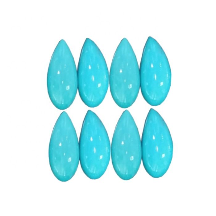 Ko te cabochon Turquoise te ahua o te Pear he kowhatu whakakorikori Kahurangi 9