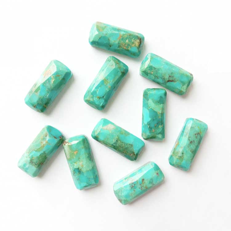 Natural Turquoise Rectangle Cabochon turquoise loose gemstone cabochon wholesale high grade 15