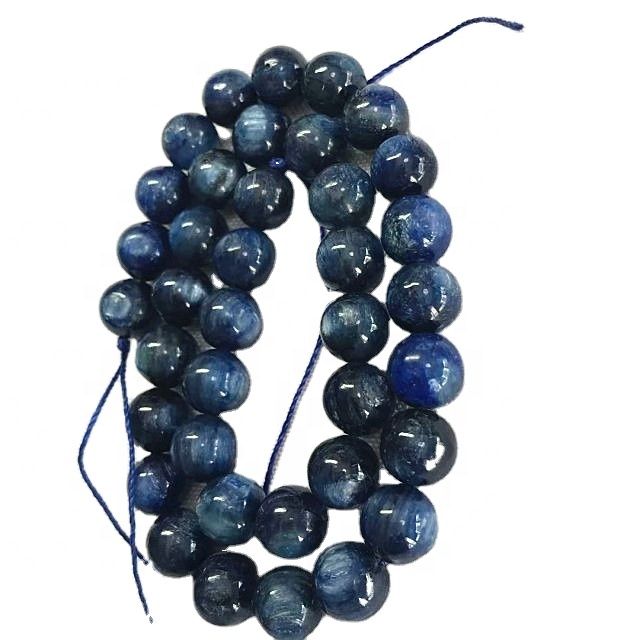 Naturalis figura Kyanite globuli Blue Smooth gemma 8
