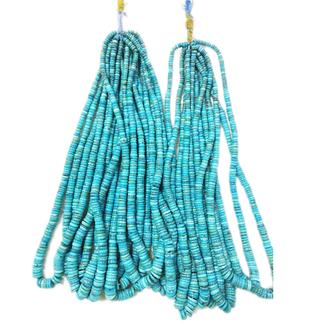 Naturlig USA turkisblå gør smukke halskæde ædelsten perler smykker 18