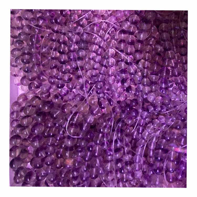 អង្កាំត្បូងពេជ្រ ត្បូងធម្មជាតិចិន ហ្វ្លុយអូរីត គ្រឿងអលង្ការខ្សែដៃដ៏ស្រស់ស្អាត ទំហំ 6-8mm 14