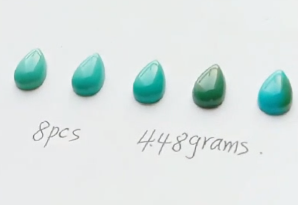 보석 청록색 잠자는 숲속의 미녀 크기 13*8mm 설정 9