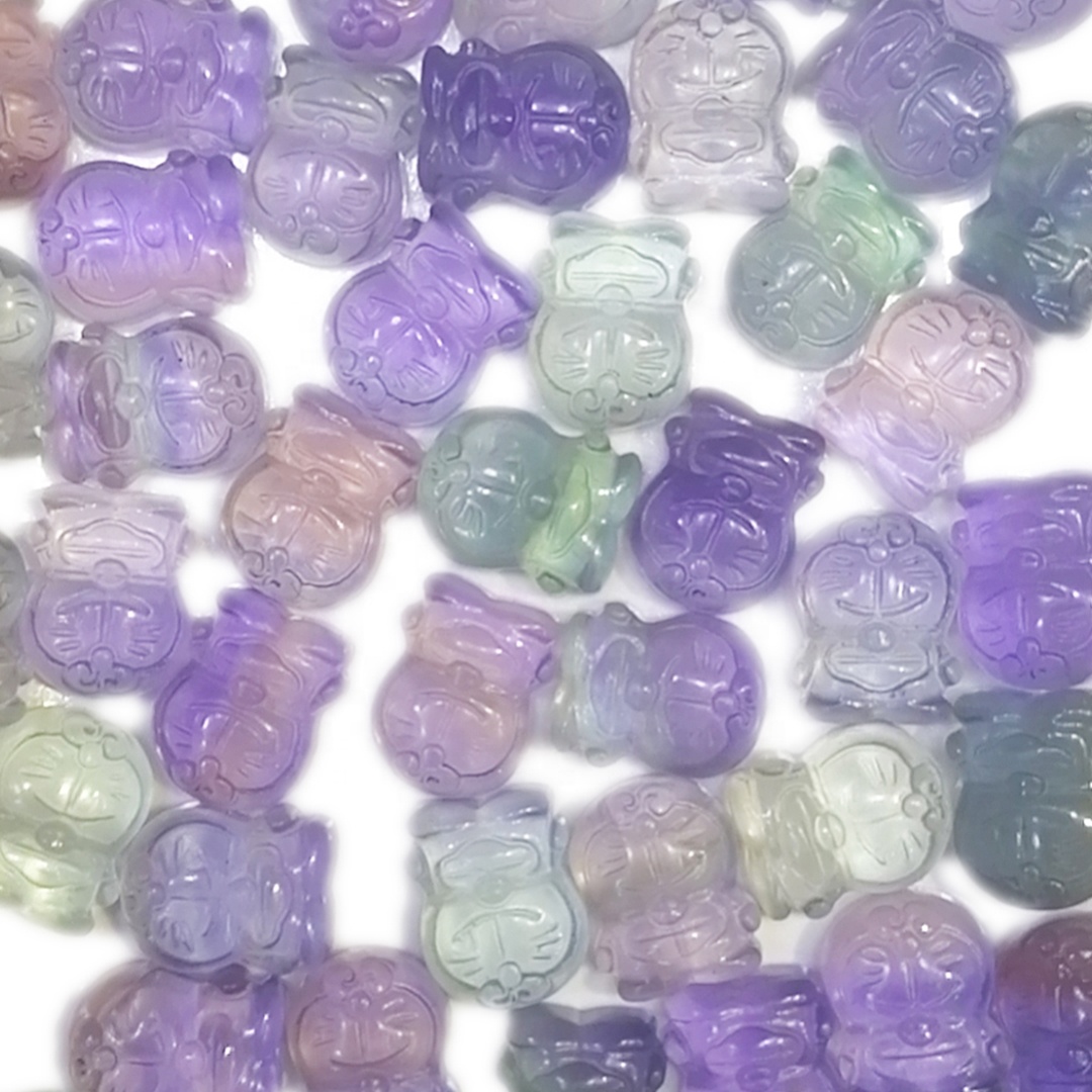 Mekhabiso e betliloeng ea Majoe a Bohlokoa mabenyane a China fluorite Shape sector ea lehakoe 14