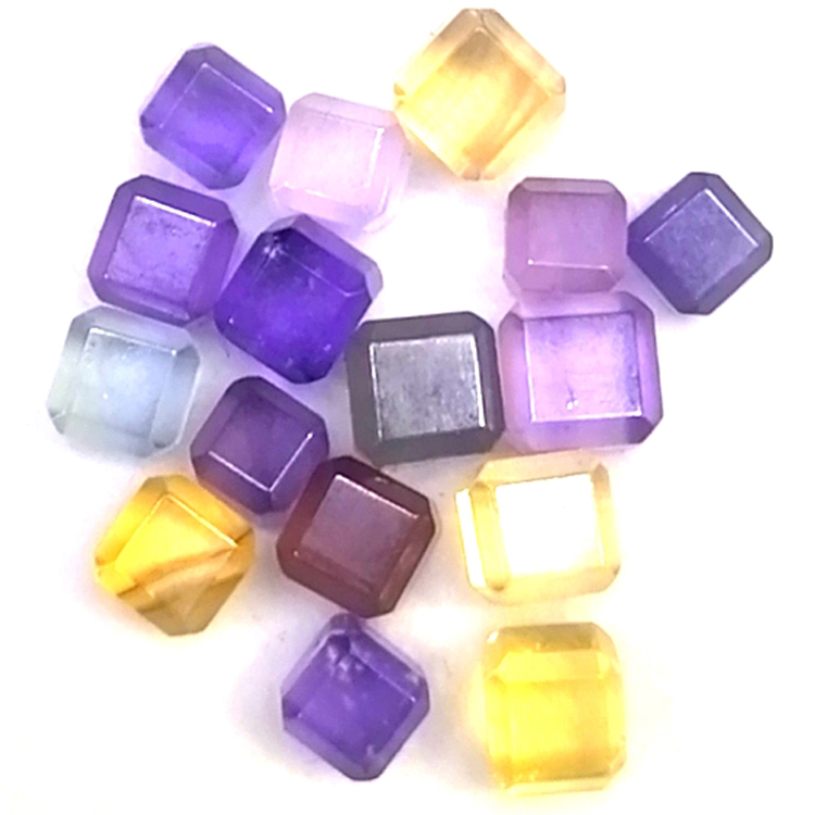 Natural Square Shape Drilled Fancy Shape Gemstone Fancy Square Shape lehakoe Bakeng sa mabenyane 14