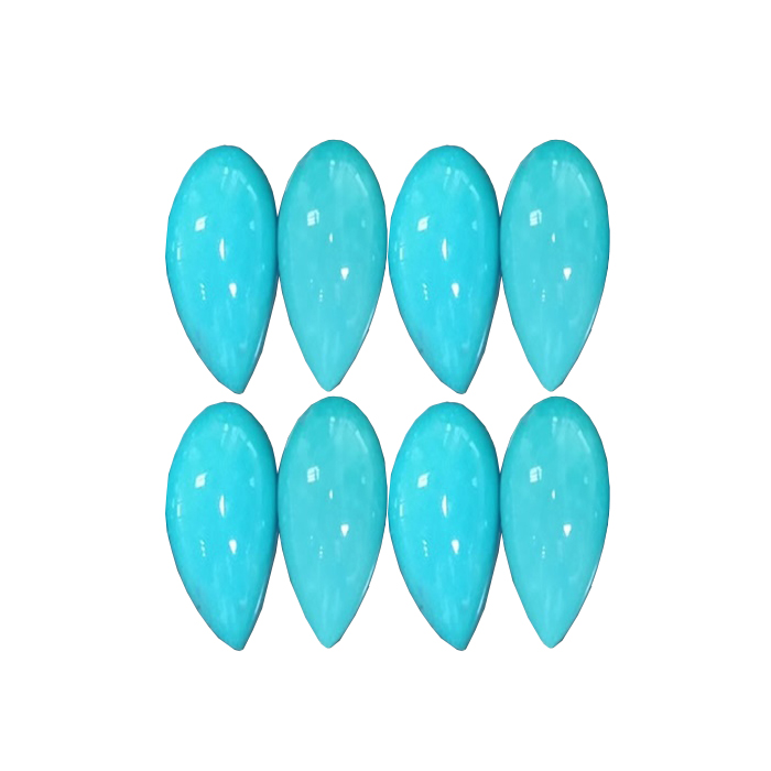 Turquoise cabochon Pear shape Natural Blue polishing gemstone wholesale 15