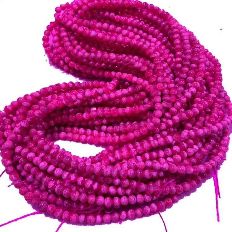 Asili Sala Shanga bangili mkufu Asili rhodochrosite Shanga Strands Kwa Jewelry Making shanga pande zote 14