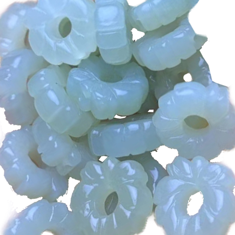 Gemstone Jewelry nephrite necklace ໂຊກດີ 3