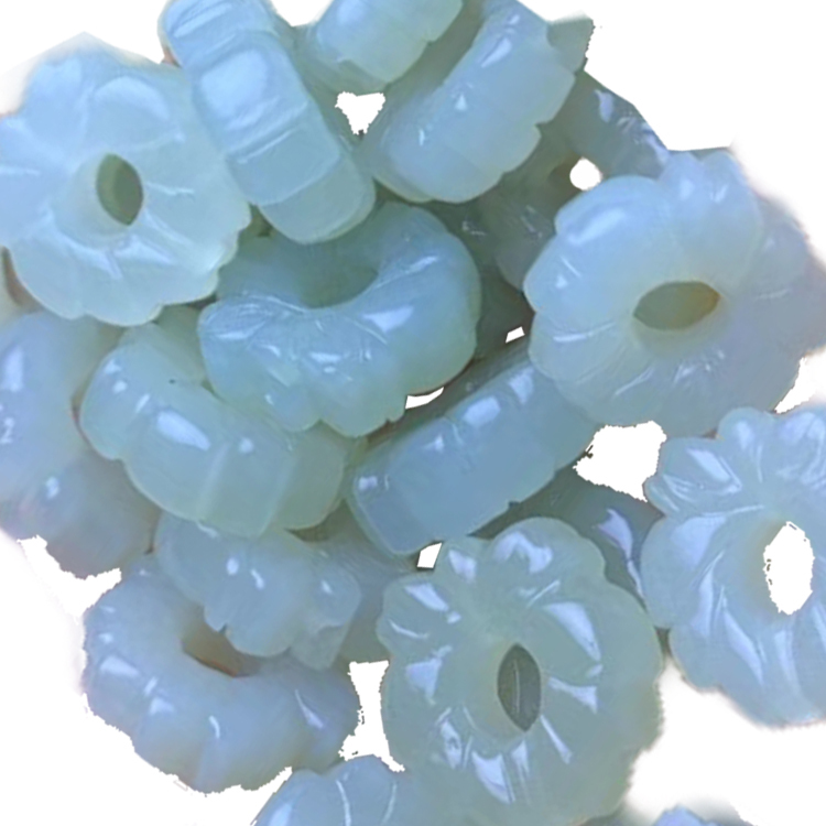 Gemstone Jewelry nephrite necklace ໂຊກດີ 1