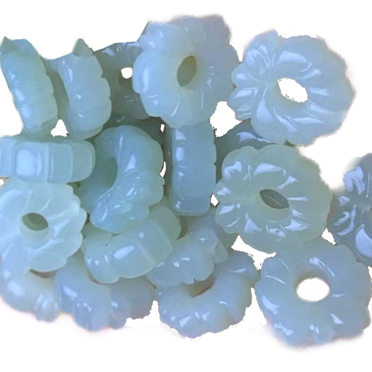 Gemstone Jewelry nephrite necklace ໂຊກດີ 4