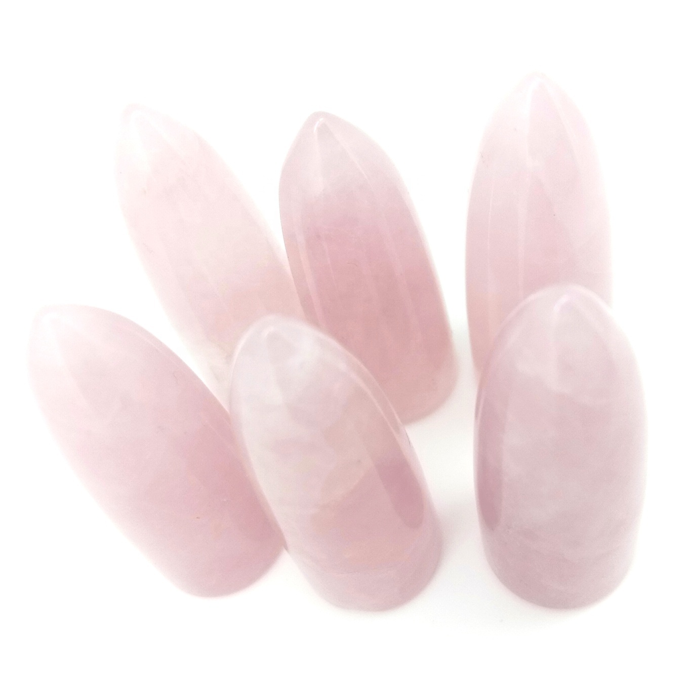 گلابي ڪوارٽز گلابي بلٽ جي شڪل ۾ موتي جو لٽڪو زيور ٺاهڻ لاءِ 4