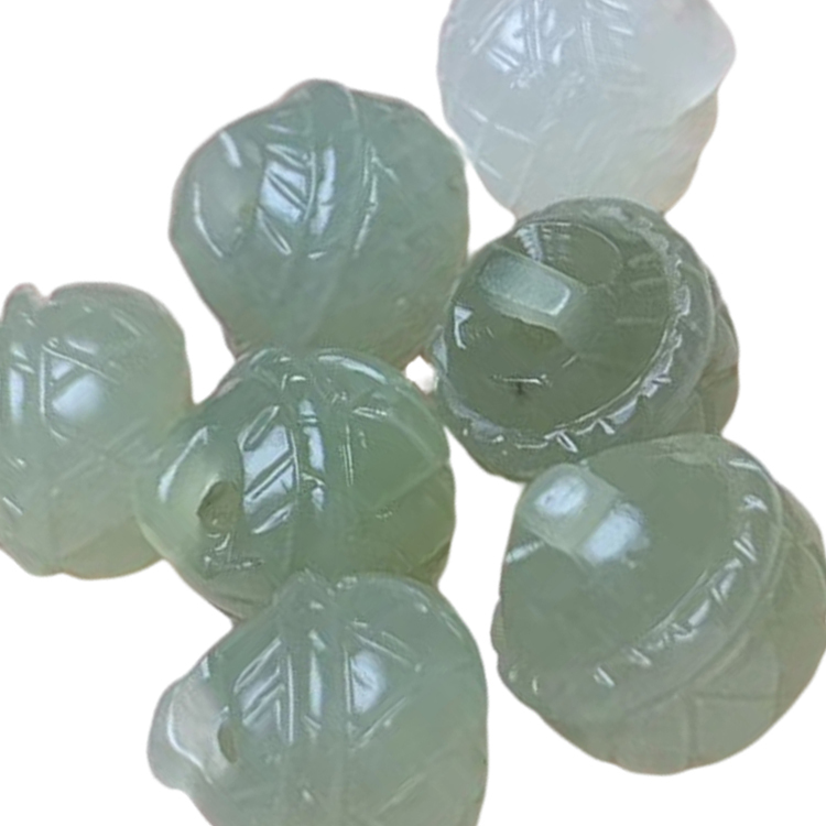 ଉତ୍କୃଷ୍ଟ ଫ୍ୟାଶନ୍ ପ୍ରାକୃତିକ ଗୋଲ ମଣି ନେଫ୍ରାଇଟ୍ କାରକାର୍ଯ୍ୟ ମଣି 3