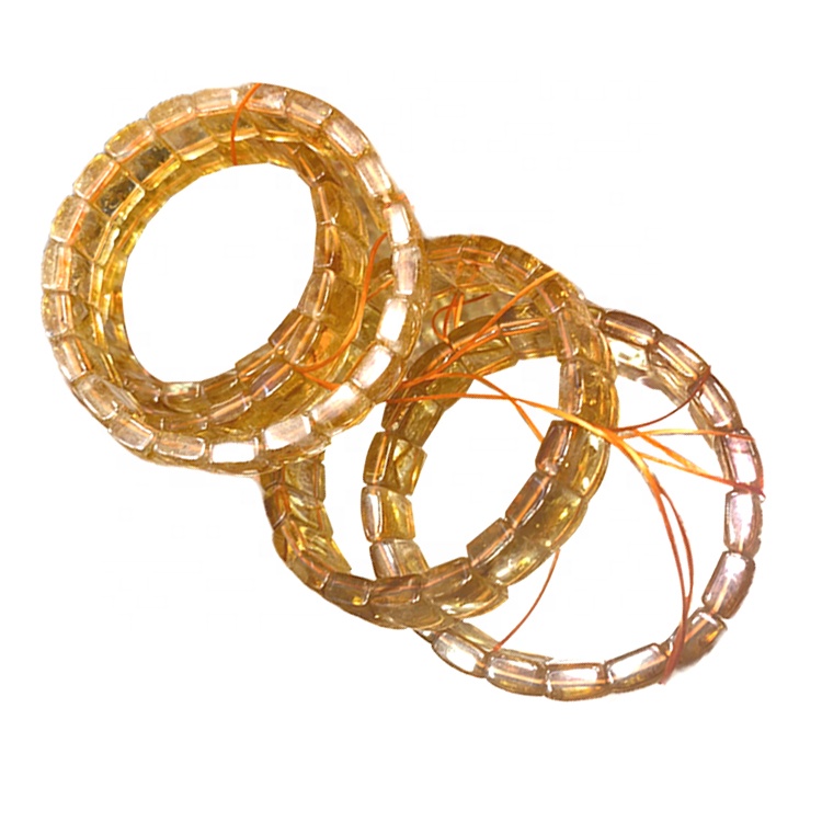 Una pulsera en perlas naturales joyas de piedras semipreciosas lisas piedra natural 14
