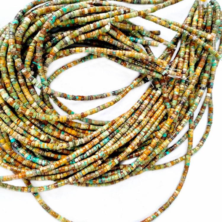 Real turquoise Chunky Nuggets Stone Green Blue Lifaha tse Lokolohileng ho ya ka Strand 16 inches Freeformed turquoise 18