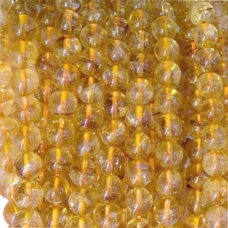 អង្កាំរលុង រ៉ែមាសធម្មជាតិ 6mm 8mm 10mm អង្កាំរលោងពេញខ្សែ 14