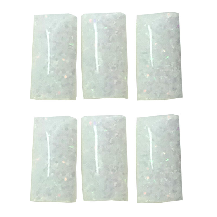 Etyopyen Opal rektang fòm meyè kalite Opal Cabochon 14