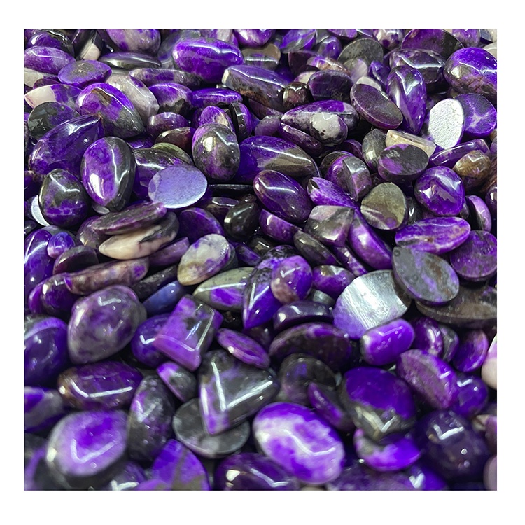 South Africa Gemstone Cabochon sugilite Shape egg Color Purple natural oriniga Oval Jewelry 16