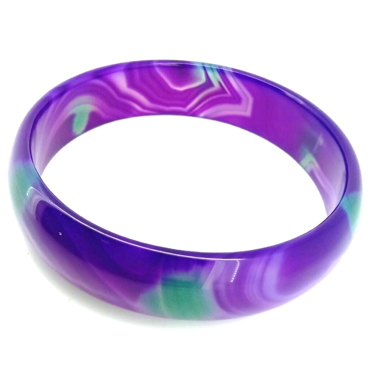 ნამდვილად Gemstone Gemstone Purple Bangle Sugilite 8
