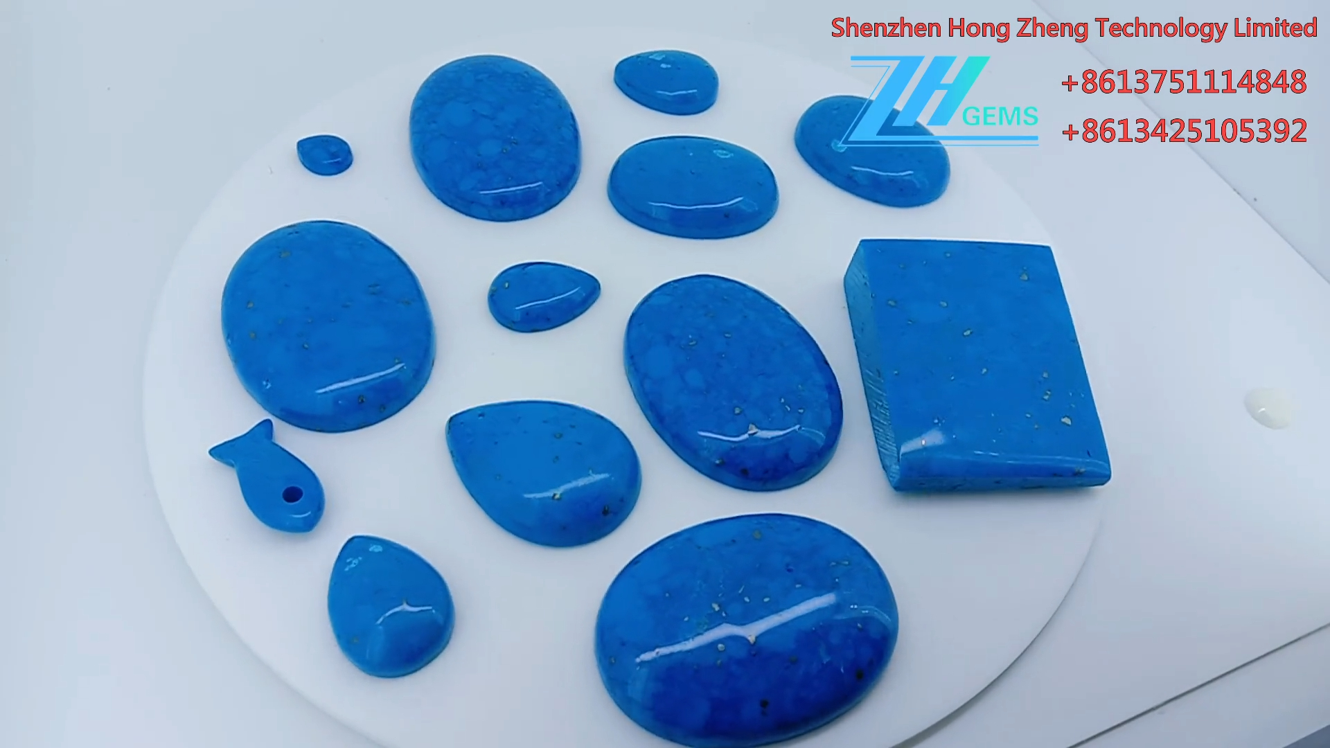 Arizona Turquoise Gemstone Smooth Cabochon Semi Precious 6