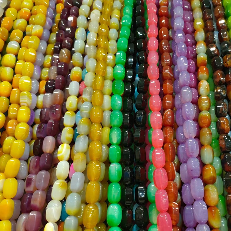 Gràsan lome clach-ghinnse a dh'uate nàdurrach 6mm 8mm 8mm de ghrìogagan cumadh aghaidh rèidh 2