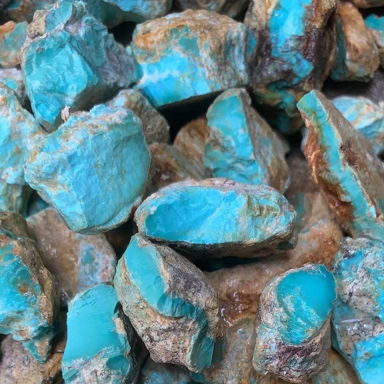 Natural Arizona Turquoise Raw For Jewelry Making Supplies 8