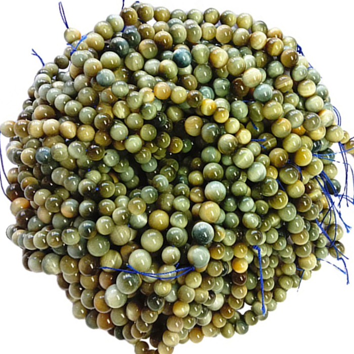 Natural Tiger Eye Beads Round Gemstone Wholesale Brown Yellow Spherical Stone Beads 6mm 8mm 10mm for Jewelry making 14