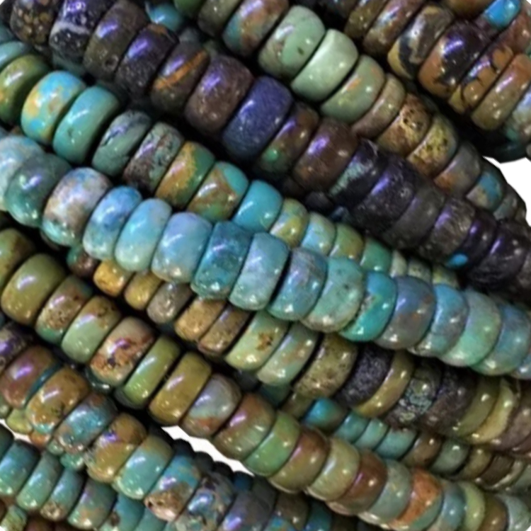 Natural Turquoise Drum Gemstone Beads 18