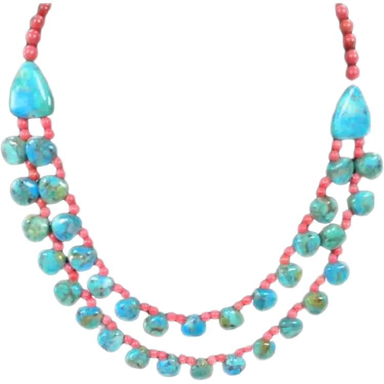 Genuine Hyacinth Bean Beads Turquoise Necklace Jewelry 15