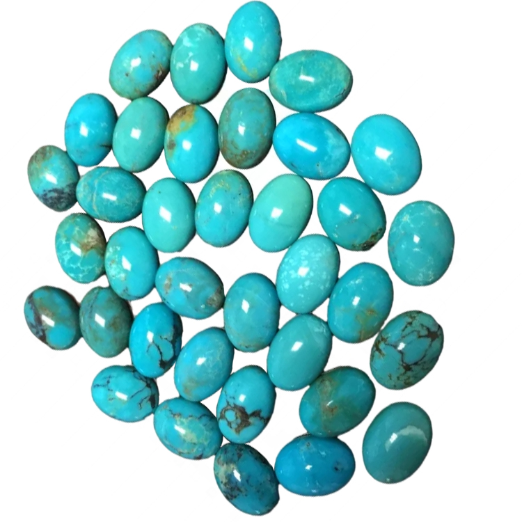 Natural Turquoise Gemstone Cabochon Tibetan Turquoise Loose Stone Lot Lot Зергер буюмдары үчүн 15