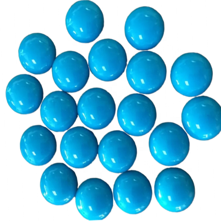 Arizona 10mm jikọtara ọnụ na-ehi ụra na-ehi ụra Arizona Turquoise Mma Caloness Gemstones 15