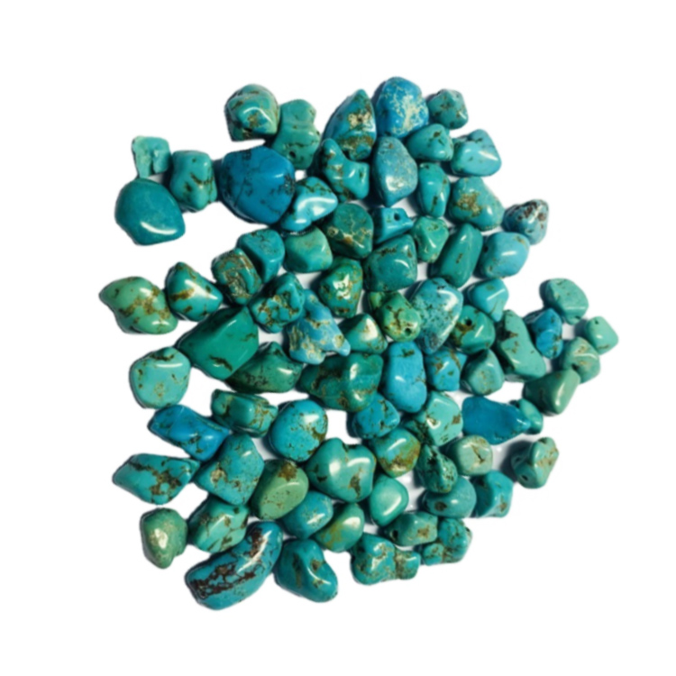 100% Natural Turquoise Blue Gemstone Pebble Nugget 3-20MM Beads 18