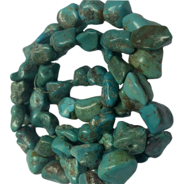 ZH Gems | постачання бірюзового самородкового бісеру високої якості 6