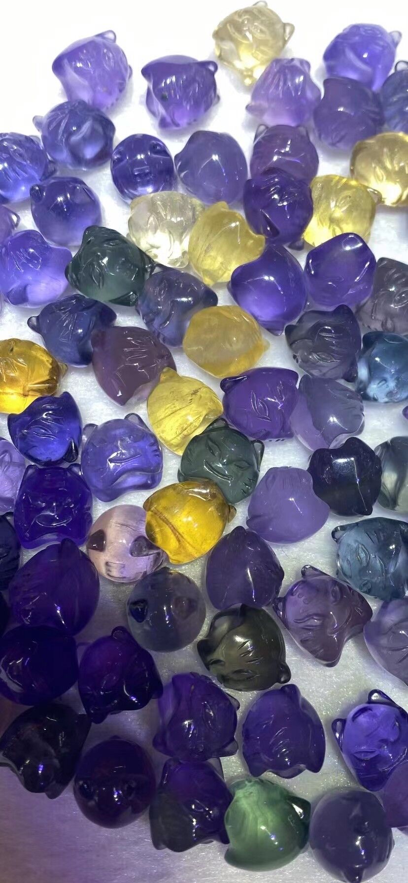 Fluorite sfaccettata per il fabbricazione dei gioielli 2