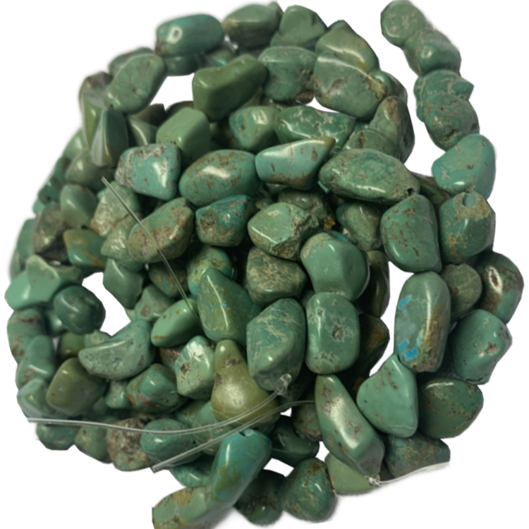 Байгалийн Туркуизийн нугасны нугасны бөмбөлгүүдийг үнэт эдлэл хийх зориулалттай зүүлт 18