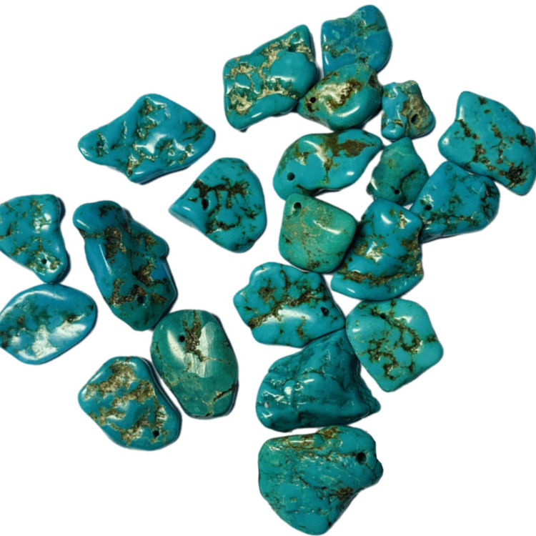 Gözəl firuzəyi mavi rəngli rəngli rəngli rəngli muncuq muncuq 18