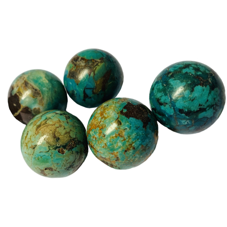 ನೈಸರ್ಗಿಕ ನಾನ್-ಡೈಡ್ ವೈಡೂರ್ಯದ ಸುತ್ತುಗಳು ನಿಜವಾದ ವೈಡೂರ್ಯದ ಮಣಿಗಳು 18