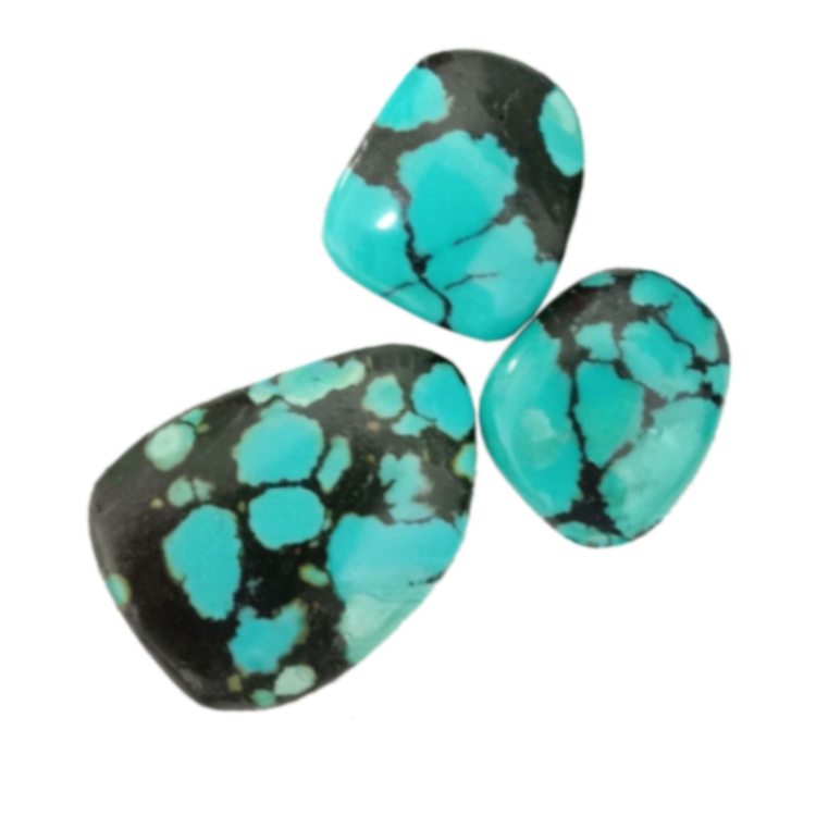 Purqon sitere na Turquoise Cabochon na-agwakọta turquoise maka ịchọ mma 15