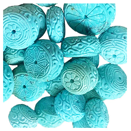 Isitayile se-fashion ye-fashbelry owhelled figersry yeNtshona yeNtshona yesekela iibhloko ze-turquoise 15