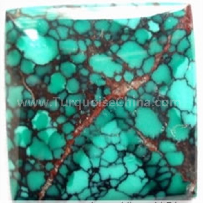 Custom spiderweb turquoise cabochons reliable supplier Manufacturer | ZH Gems 7