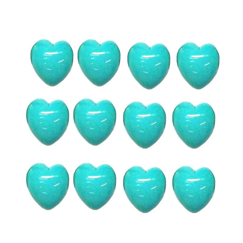 Turquoise Heart Shaped Beads Calaite Charm Beads for making Jewelry Charm parts 18
