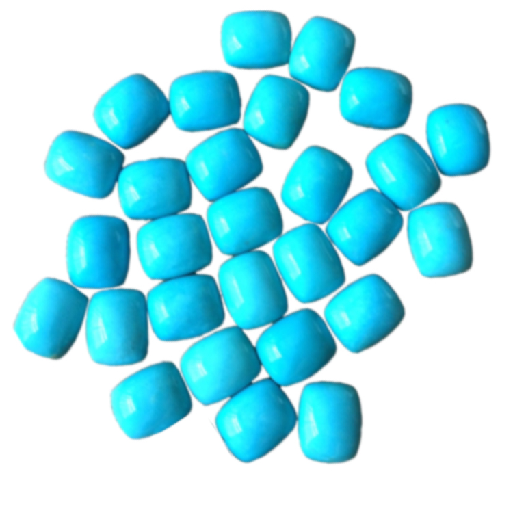 Natuurlijke Doornroosje Cabochon Turquoise Vierkante topkwaliteit Perfecte sieraden Gebruik handgemaakte losse edelsteen 15
