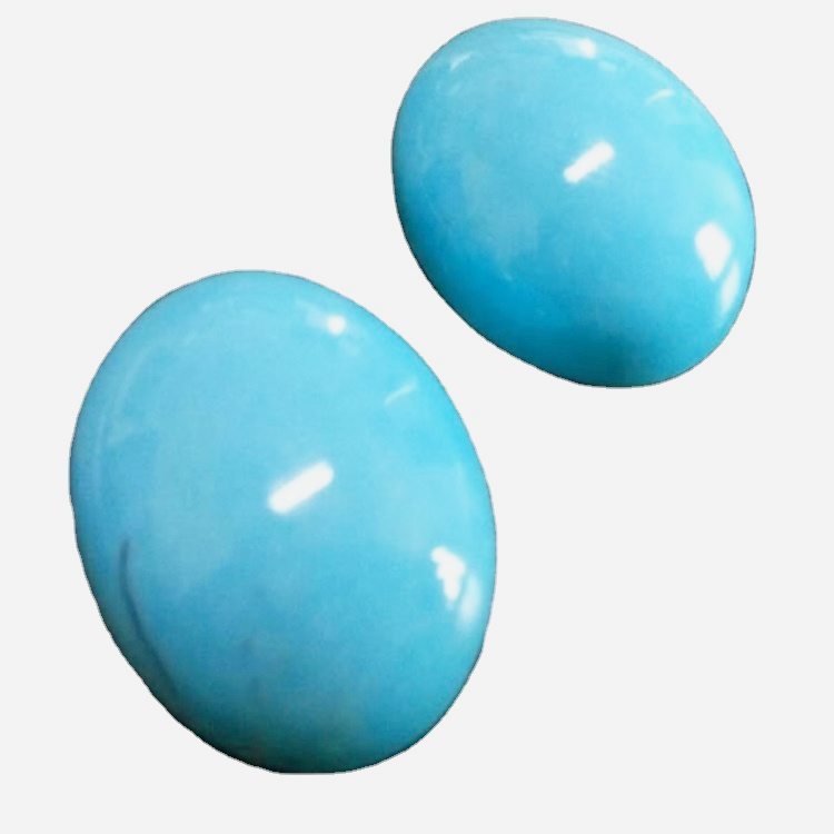 សម្រស់គេងធម្មជាតិ រាងពងក្រពើ រាងពងក្រពើ ពណ៌ខៀវធម្មជាតិ សម្រាប់ធ្វើគ្រឿងអលង្ការ 15