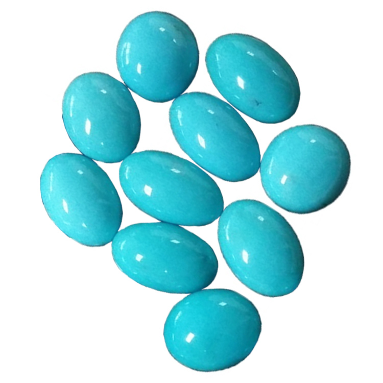 Bule Sleeping Beauty Turquoise Cabochon آویز آویز زیبایی فیروزه ای آویز آبی بیضی سنگ سنگ های قیمتی آویز دست ساز 15