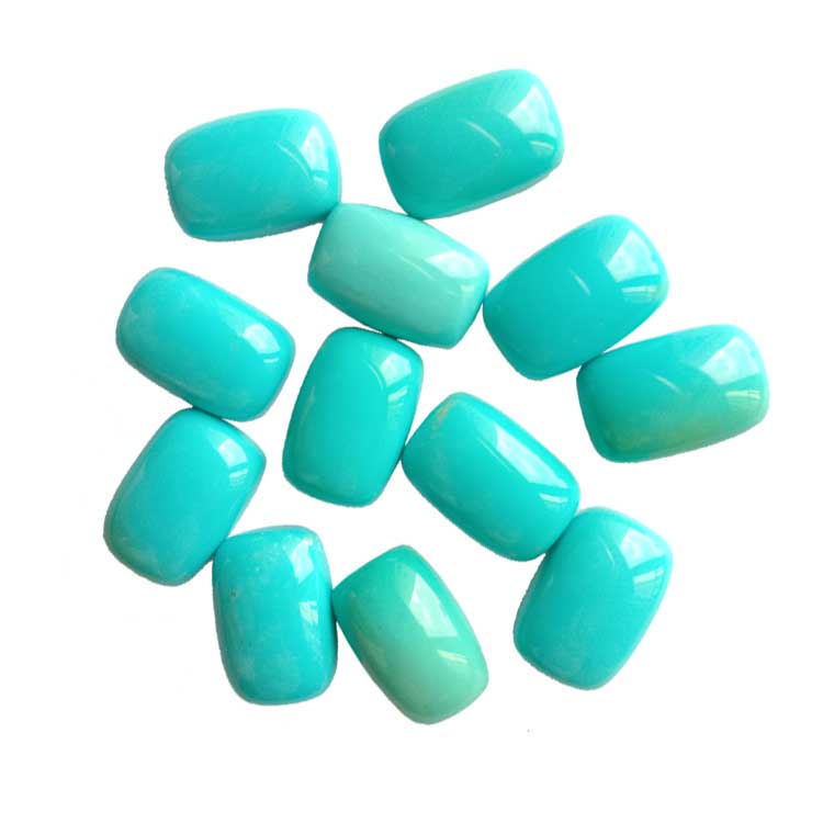 ຄວາມງາມນອນ Stone Turquoise ສໍາລັບແຫວນ Earrings Cushion ແກ້ວປະເສີດທໍາມະຊາດ Cabochon Turquoise Jewelry 39
